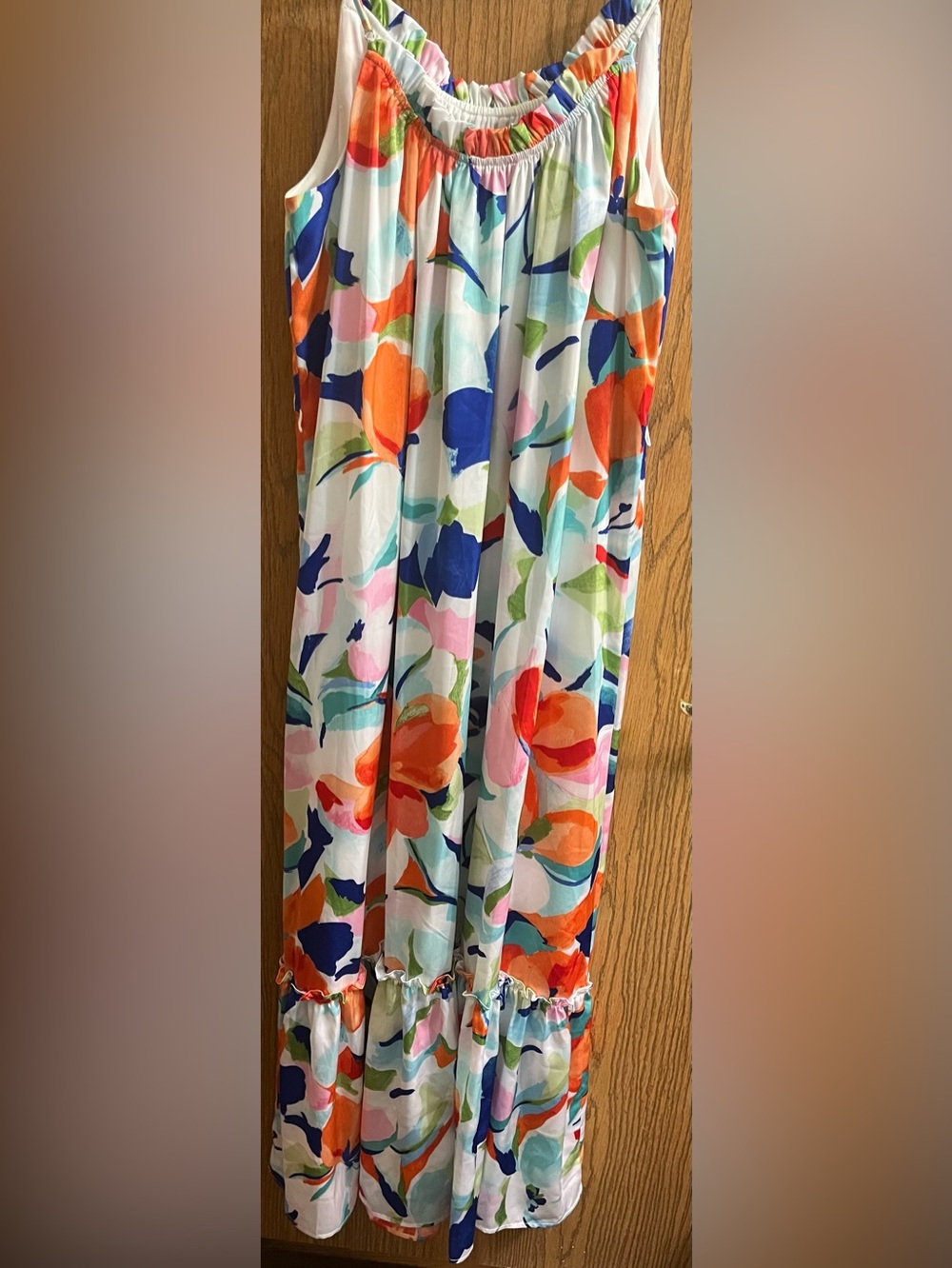 Nicole Miller New York Colorful Floral Maxi Dress - Picture 2 of 4